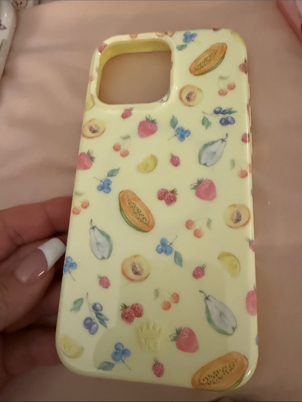 Velvet Caviar Yellow Fruit Pattern iPhone Case for 16 Pro Max